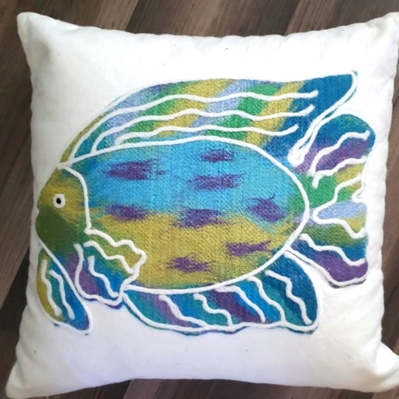 Liorra Manne Other - Liora Manne Batik tropical fish pillow